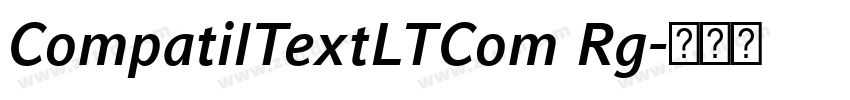 CompatilTextLTCom Rg字体转换